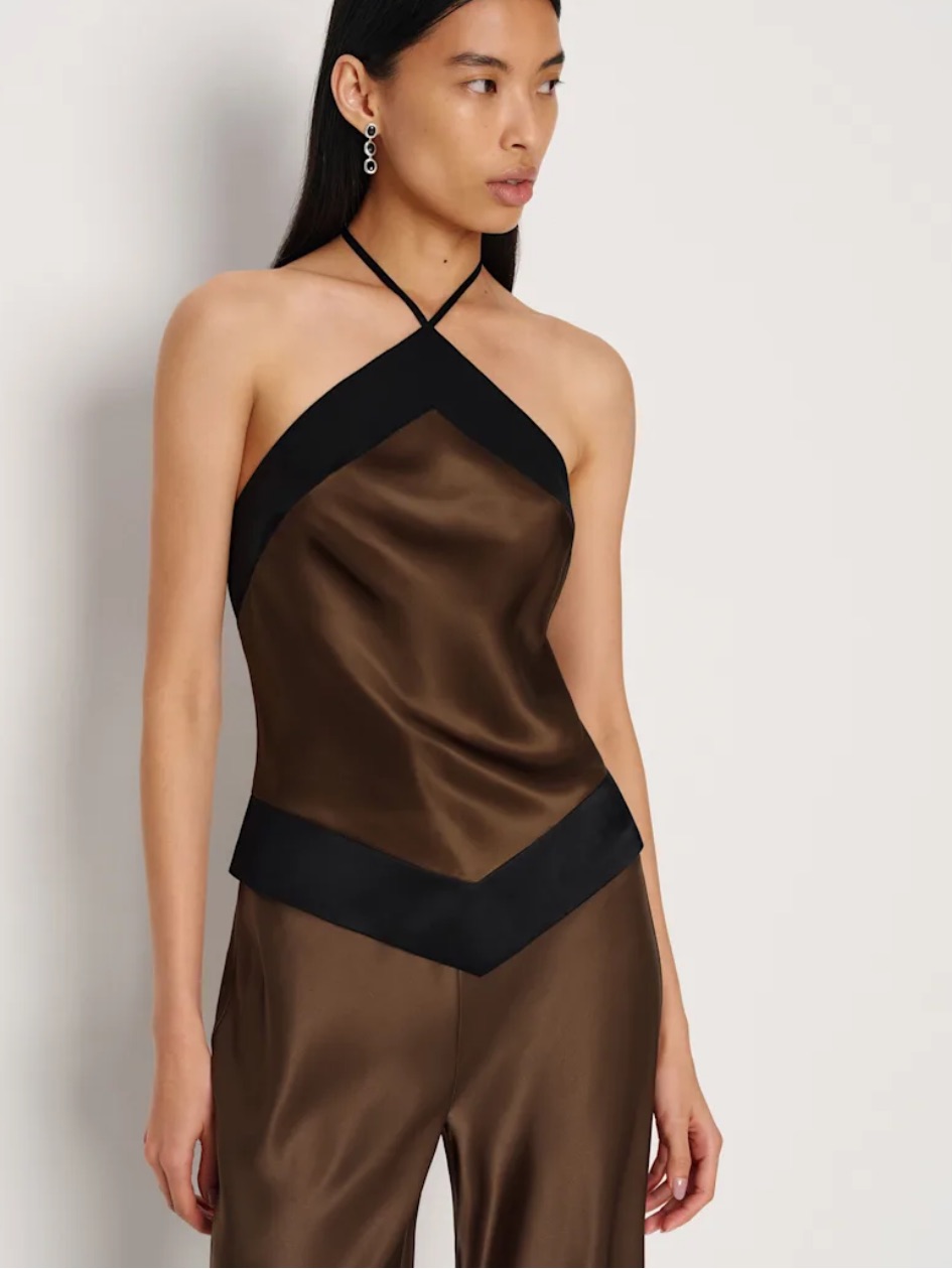 Reformation Jillian Silk Top
